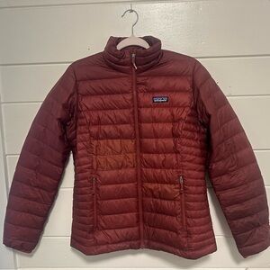 Patagonia Burgundy Puff Jacket
